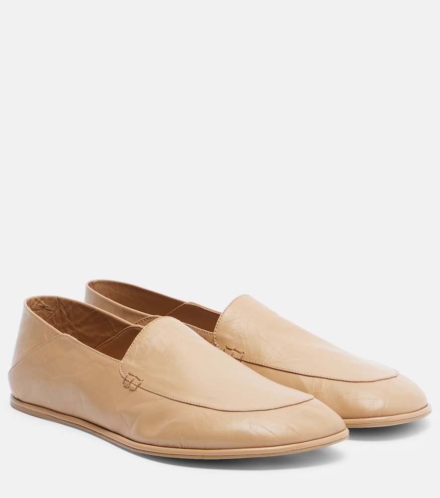 Calvin Klein Collection Vela leather loafers in Beige - Loafers