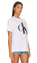 Calvin Klein Monogram Logo Tee in White