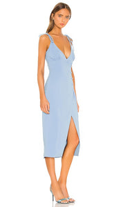 Camila Coelho Aaliyah Midi Dress in Blue
