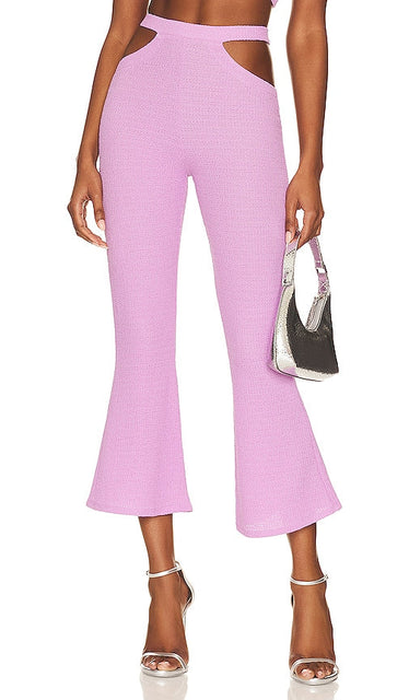 Camila Coelho Arya Cut Out Pants in Lavender - Camila Coelho Pantalon découpé Arya en lavande - Camila Coelho Arya 薰衣草色剪裁长裤 - Camila Coelho Arya Cut-Out-Hose in Lavendel - Camila Coelho Arya 컷아웃 팬츠 - Pantaloni ritagliati Camila Coelho Arya in lavanda