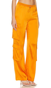 Camila Coelho Barton Cargo Pant in Orange