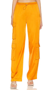 Camila Coelho Barton Cargo Pant in Orange - Camila Coelho - Pantalon cargo Barton en orange - Camila Coelho Barton 橙色工装裤 - Camila Coelho Barton Cargohose in Orange - Camila Coelho Barton 카고 팬츠 - Pantaloni cargo Camila Coelho Barton in arancione