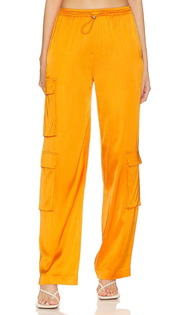 Camila Coelho Barton Cargo Pant in Orange - Camila Coelho - Pantalon cargo Barton en orange - Camila Coelho Barton 橙色工装裤 - Camila Coelho Barton Cargohose in Orange - Camila Coelho Barton 카고 팬츠 - Pantaloni cargo Camila Coelho Barton in arancione