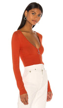 Camila Coelho Caryn Zip Up Sweater in Red