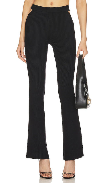 Camila Coelho Coyote Pant in Black - Camila Coelho Pantalon Coyote en Noir - Camila Coelho 黑色 Coyote 长裤 - Camila Coelho Coyote Hose in Schwarz - Camila Coelho 코요테 팬츠 - Pantaloni Camila Coelho Coyote in nero