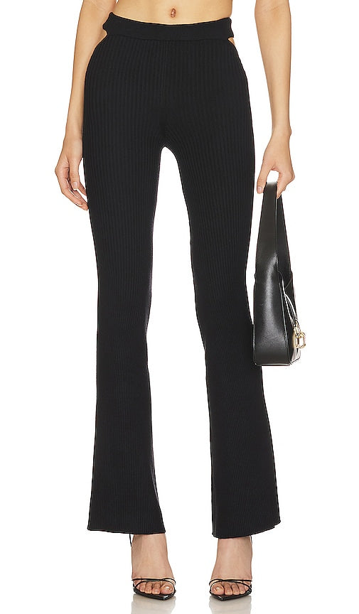 Camila Coelho Coyote Pant in Black - Camila Coelho Pantalon Coyote en Noir - Camila Coelho 黑色 Coyote 长裤 - Camila Coelho Coyote Hose in Schwarz - Camila Coelho 코요테 팬츠 - Pantaloni Camila Coelho Coyote in nero