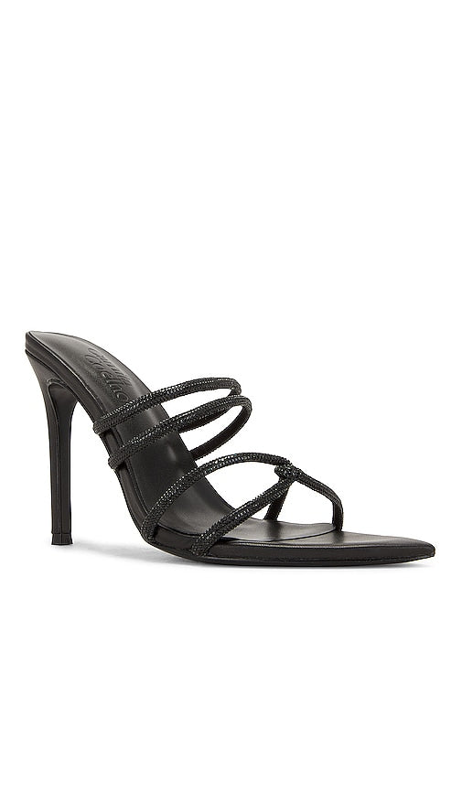Camila Coelho Crystal Mule in Black