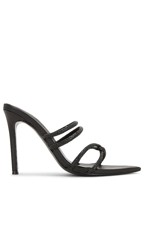 Camila Coelho Crystal Mule in Black - Camila Coelho Mules en cristal en noir - Camila Coelho 黑色水晶穆勒鞋 - Camila Coelho Crystal Mule in Schwarz - Camila Coelho 크리스탈 뮬 블랙 색상 - Ciabatta Camila Coelho in cristallo nera