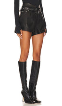 Camila Coelho Elvira Leather Short in Black