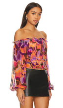 Camila Coelho Freyja Off Shoulder Top in Purple