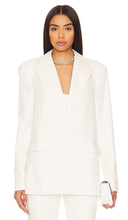 Camila Coelho Morena Blazer in Ivory