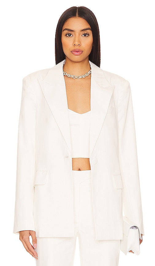 Camila Coelho Morena Blazer in Ivory