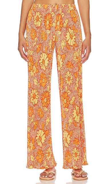 Camila Coelho Pacha Pants in Orange - Camila Coelho Pantalon Pacha en Orange - Camila Coelho Pacha 橙色长裤 - Camila Coelho Pacha Hose in Orange - Camila Coelho Pacha 팬츠 - Pantaloni Camila Coelho Pacha in arancione