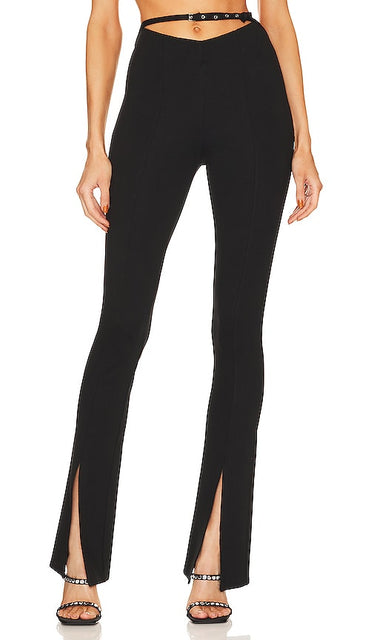 Camila Coelho Starlet Pant in Black - Camila Coelho Pantalon Starlet en Noir - Camila Coelho Starlet 黑色长裤 - Camila Coelho Starlet Hose in Schwarz - Camila Coelho Starlet 팬츠 - Pantaloni Camila Coelho Starlet in nero