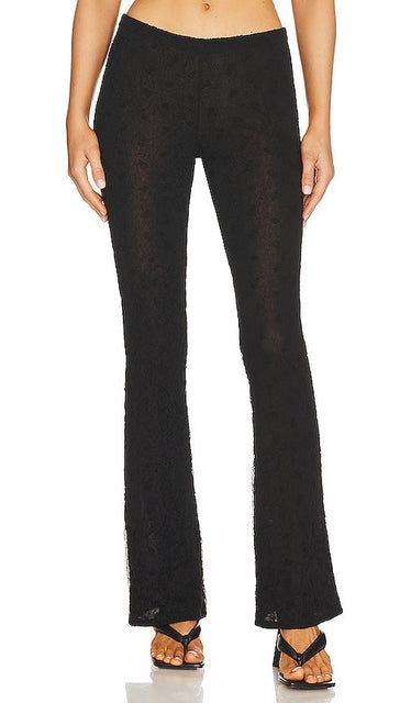 Camila Coelho Vegas Pants in Black - Camila Coelho Pantalon Vegas en noir - Camila Coelho Vegas 黑色长裤 - Camila Coelho Vegas Hose in Schwarz - Camila Coelho 베가스 팬츠 - Pantaloni Camila Coelho Vegas in nero
