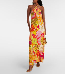 Camilla Embellished floral maxi dress