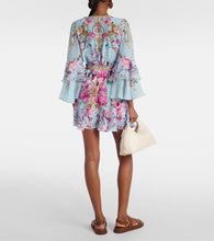 Camilla Embellished floral silk crêpe wrap dress