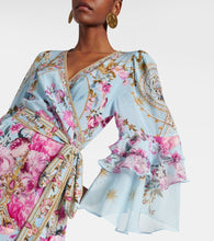 Camilla Embellished floral silk crêpe wrap dress