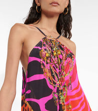 Camilla Giraffe-print silk maxi dress