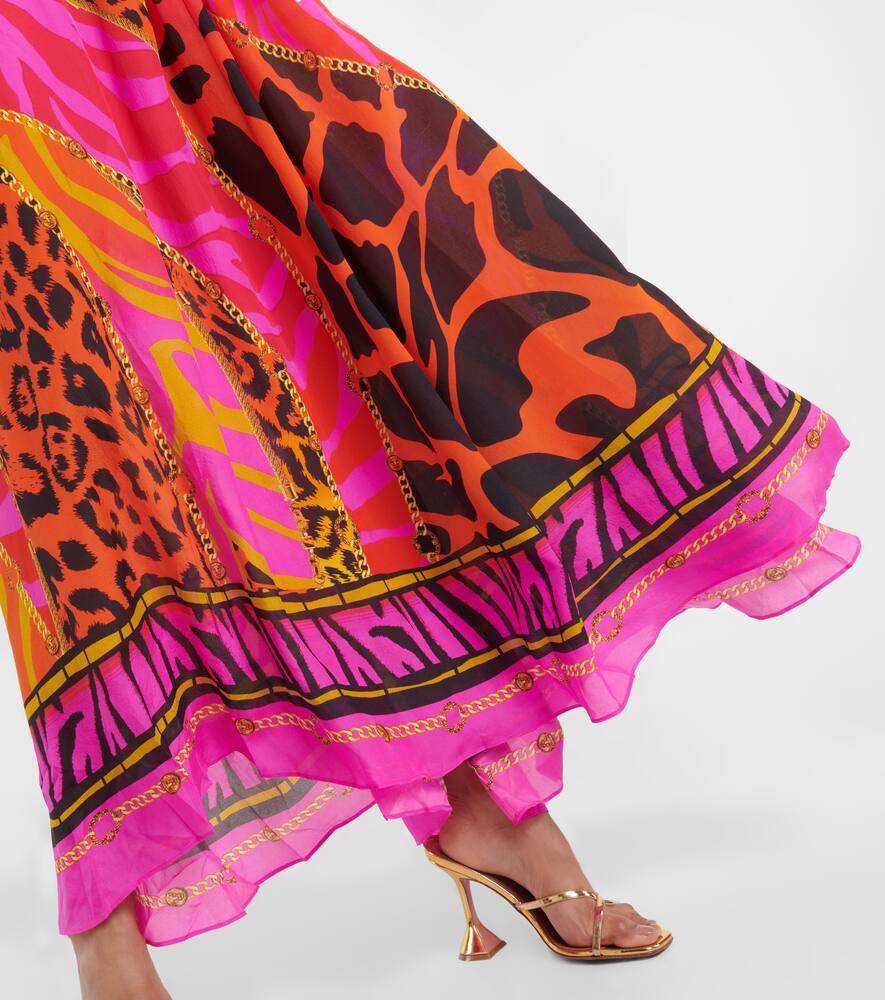 Camilla Giraffe-print silk maxi dress