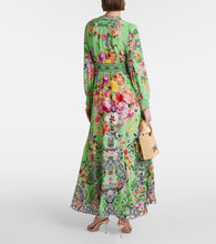 Camilla Porcelain Dream silk maxi dress
