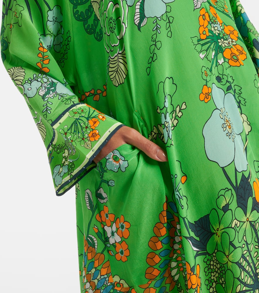 Camilla Printed silk kaftan