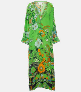 Camilla Printed silk kaftan