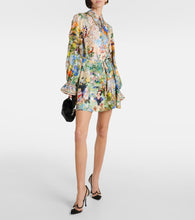 Camilla Printed silk shirt dress