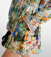 Camilla Printed silk shirt dress