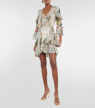 Camilla Ruffled floral silk crêpe wrap dress
