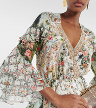 Camilla Ruffled floral silk crêpe wrap dress
