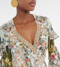 Camilla Ruffled floral silk crêpe wrap dress
