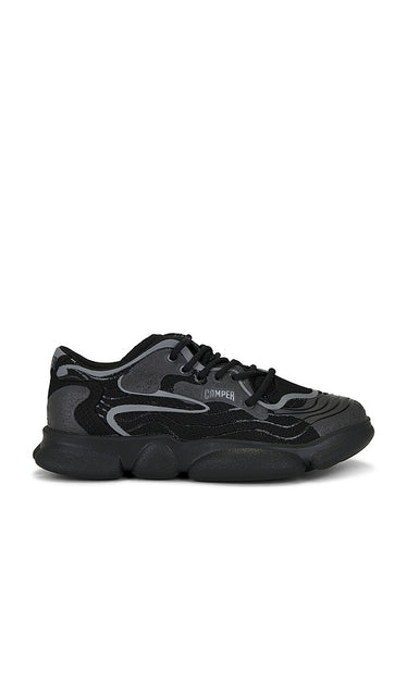 Camper Karst Sneaker in Black | Black Athletic Sneakers for Women