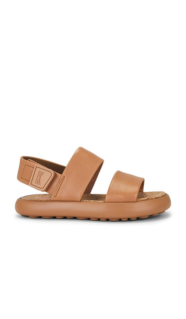 Camper Pelotas Flota Sandal in Brown | Brown Strappy Sandals for Women