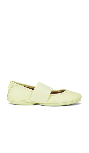 Camper Right Nina Flat in Yellow | Yellow Ballet Flats for Women