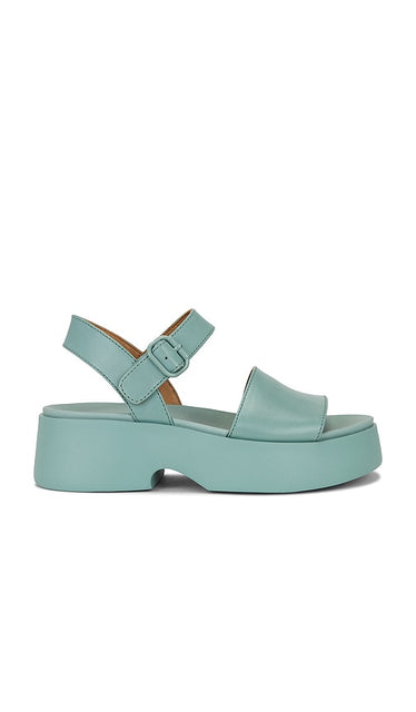 Camper Tasha Sandal in Slate | Blue Platform Sandals for Women