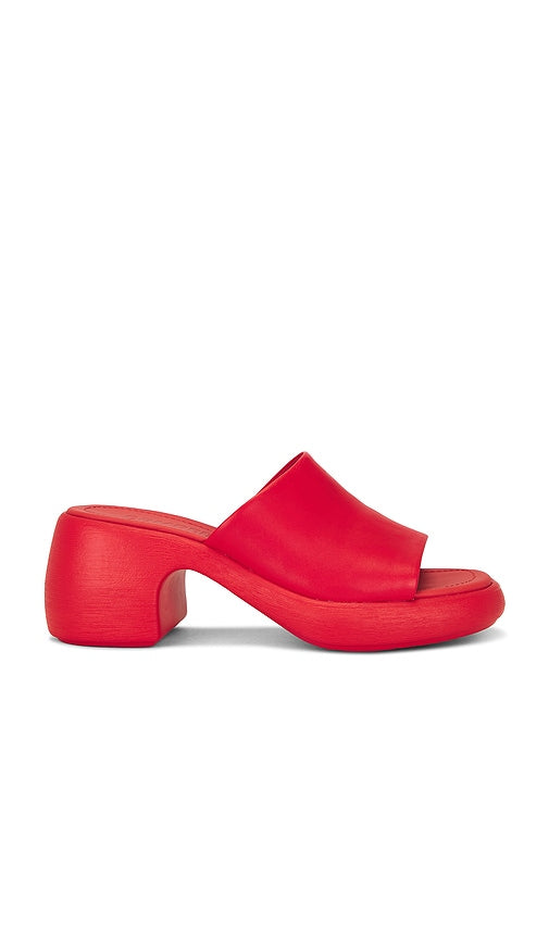 Camper Thelma Sandal in Red | Red Heeled Sandals for Women