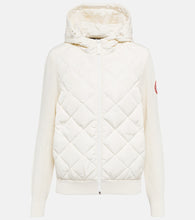 Canada Goose HyBridge√Ç¬Æ down-paneled wool hoodie - 加拿大鹅 HyBridge√Ç¬Æ 羽绒拼接羊毛连帽衫