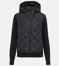 Canada Goose HyBridge√Ç¬Æ down-paneled wool jacket - 加拿大鹅 HyBridge√Ç¬Æ 羽绒拼接羊毛夹克