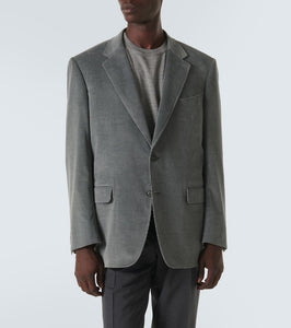 Canali Cotton and cashmere corduroy blazer