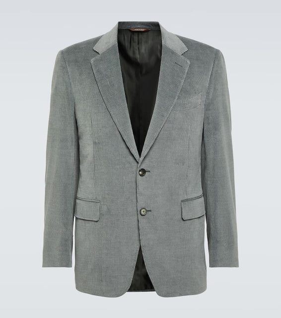 Canali Cotton and cashmere corduroy blazer