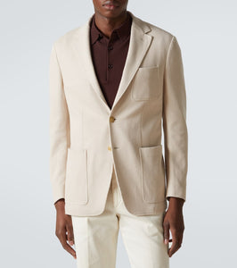 Canali Cotton-blend jersey blazer