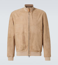 Canali Leather bomber jacket