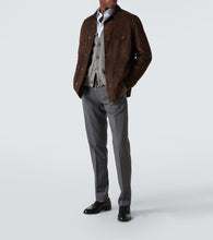 Canali Leather field jacket