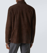 Canali Leather field jacket