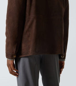 Canali Leather field jacket