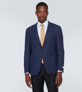 Canali Single-breasted cashmere-blend blazer
