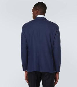 Canali Single-breasted cashmere-blend blazer