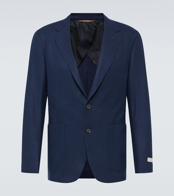 Canali Single-breasted cashmere-blend blazer