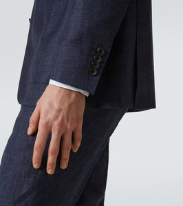 Canali Wool, silk, and linen blazer